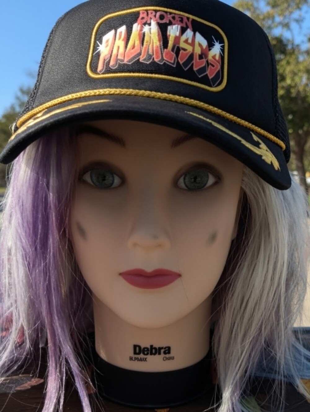 Broken Promises Zumiez Black Trucker Cap Broken ⛓️‍💥💔